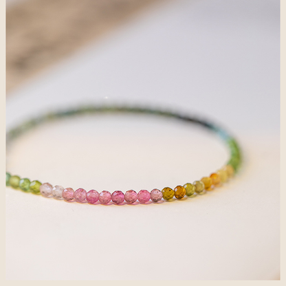 Rainbow Tourmaline Bracelet 2mm