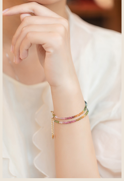 Rainbow Tourmaline Bracelet 2mm