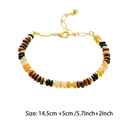 Natural Tiger Eye Agate Fortune Bracelet Necklace