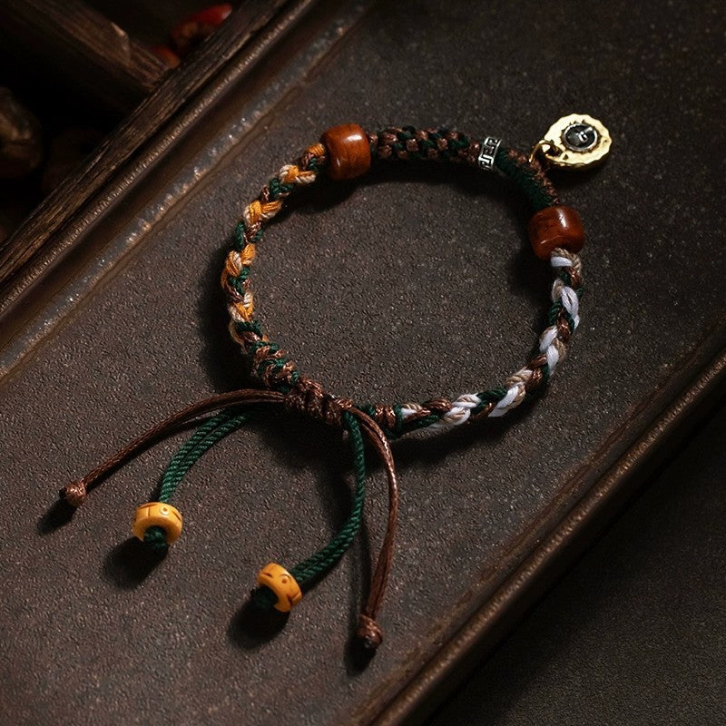 Tibetan style hand-woven rope bracelet