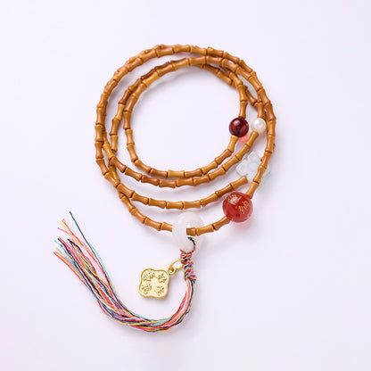 Bodhi Red Agate Three-Circle Bracelet