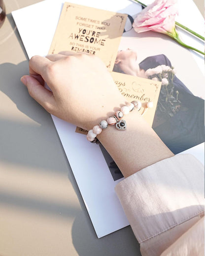 One Hundred Languages Projection Stone Valentine's Day Gift Bracelet