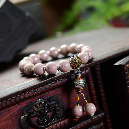 Incense Ash Glass Porcelain Bracelet