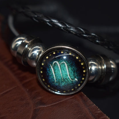 Luminous Zodiac Multi-layer Braided Leather Bracelet