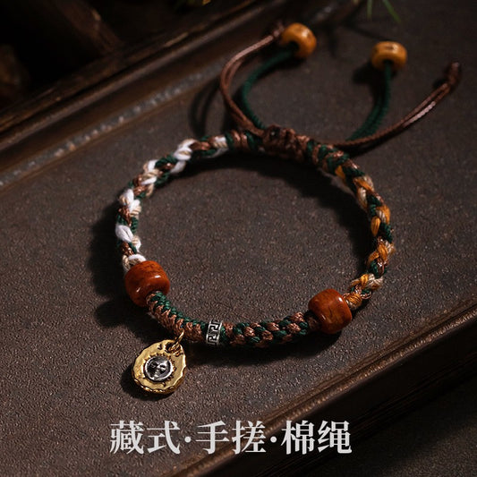 Tibetan style hand-woven rope bracelet