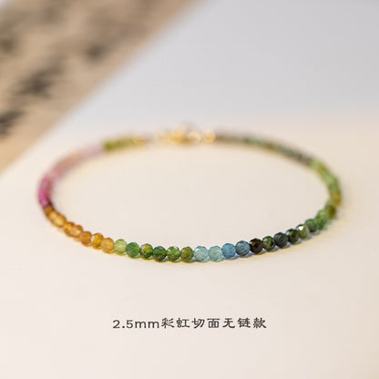 Rainbow Tourmaline Bracelet 2mm