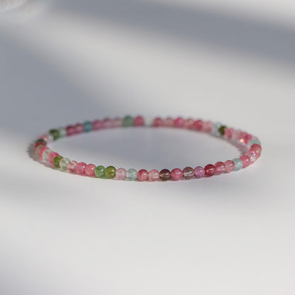 Natural Rainbow Tourmaline Bracelet