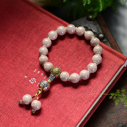 Incense Ash Glass Porcelain Bracelet