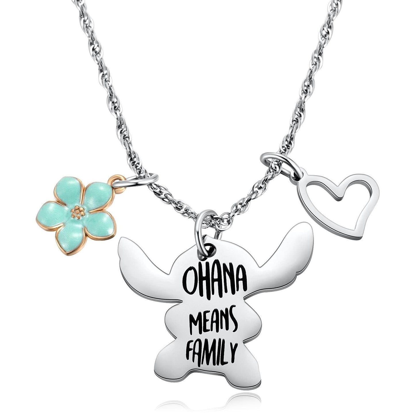 Stitch forever OHANA pendant necklace