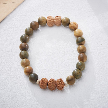 Green sandalwood Vajra Bodhi Passion Seeds Bracelet 8mm