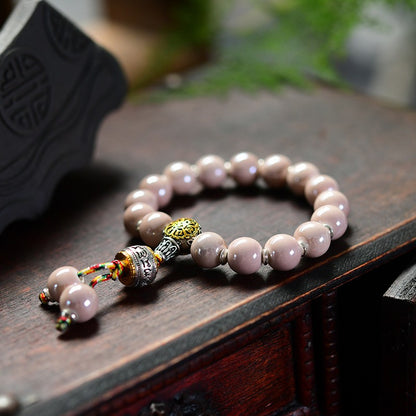 Incense Ash Glass Porcelain Bracelet