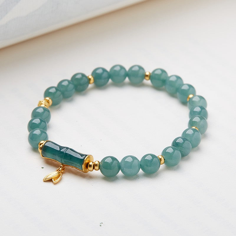 Natural Jade S925 Silver Blue Water Jade Bracelet