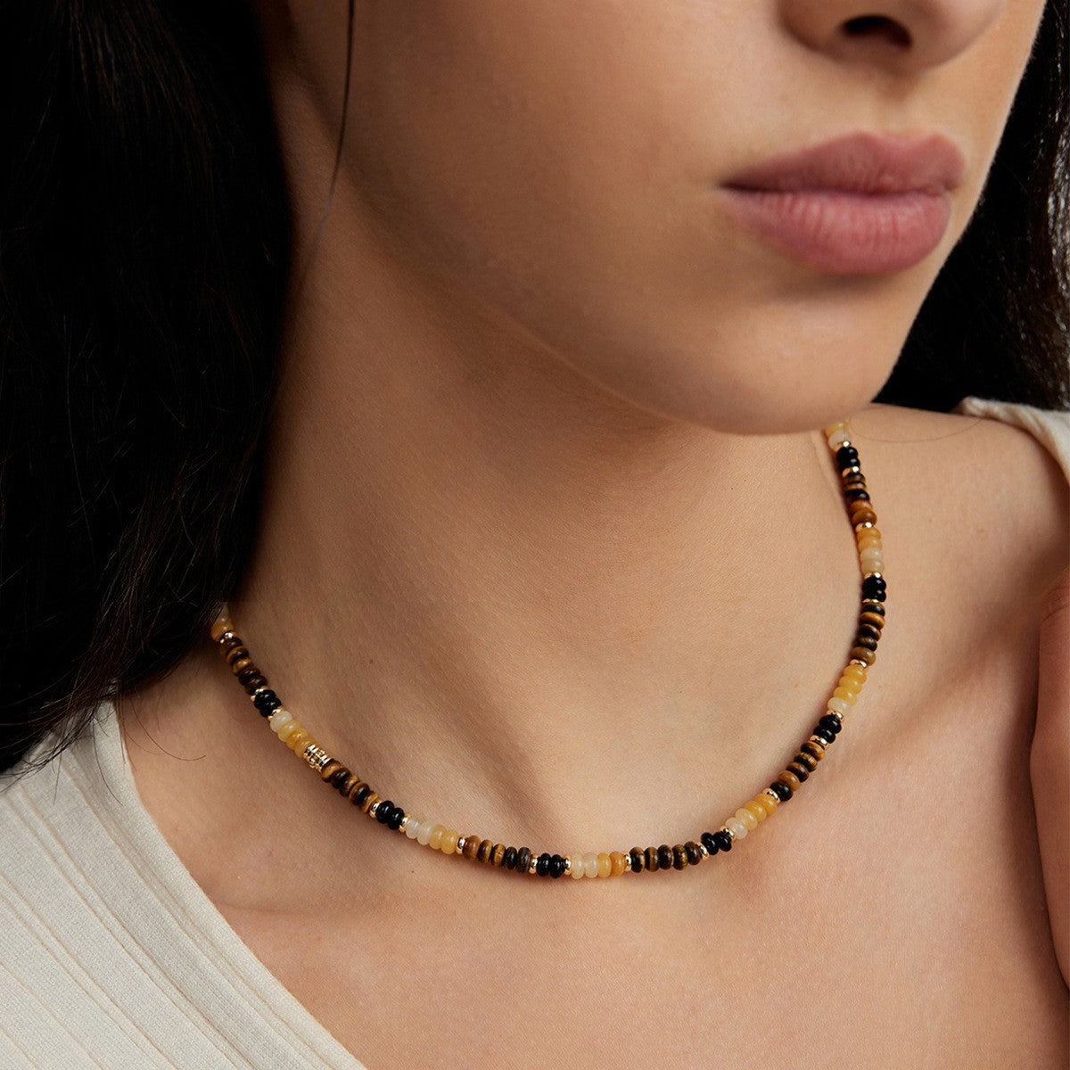 Natural Tiger Eye Agate Fortune Bracelet Necklace