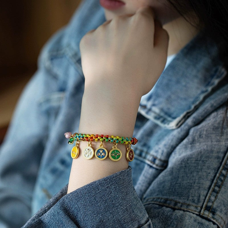 Tibetan hand-woven colorful bracelet