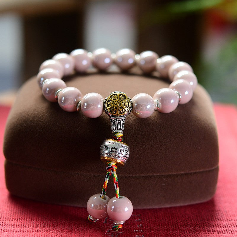 Incense Ash Glass Porcelain Bracelet