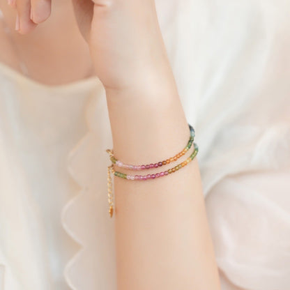 Rainbow Tourmaline Bracelet 2mm