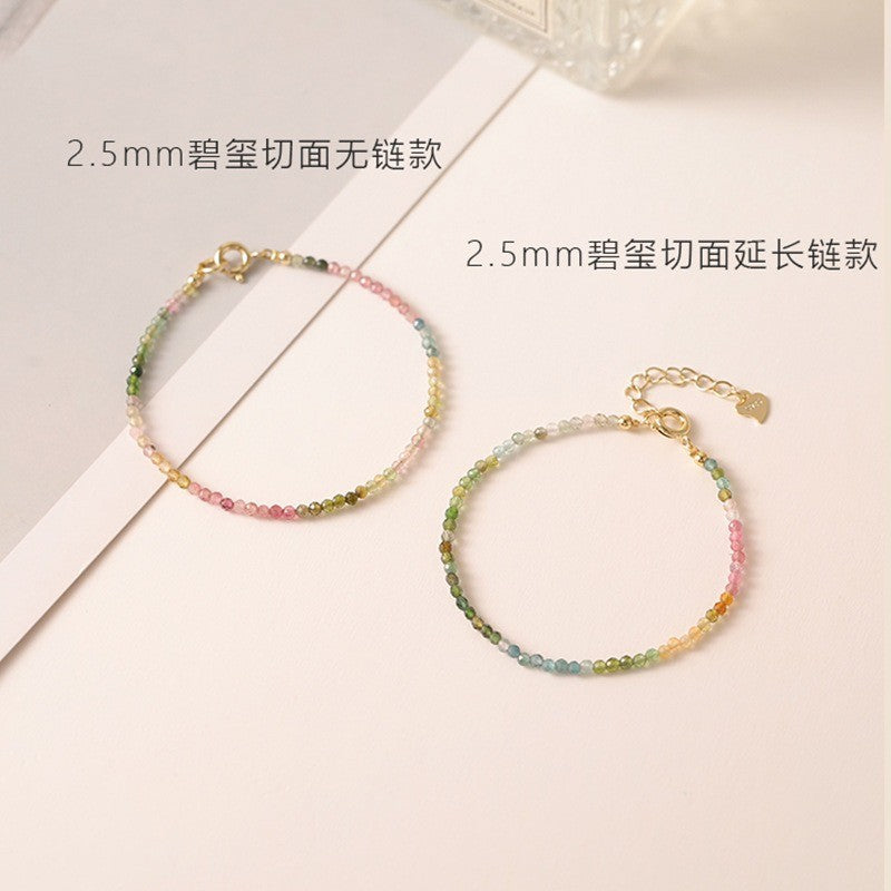 Rainbow Tourmaline Bracelet 2mm