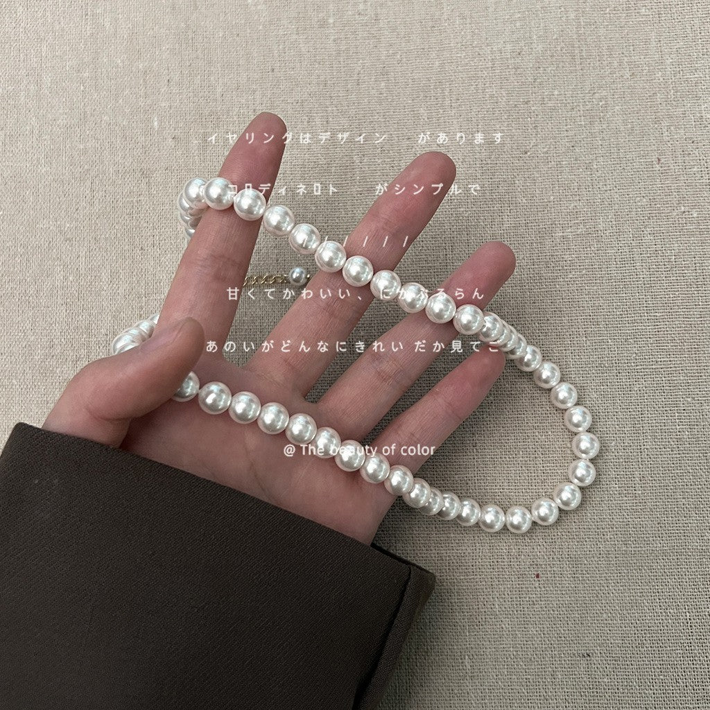 Light luxury French retro pearl necklace