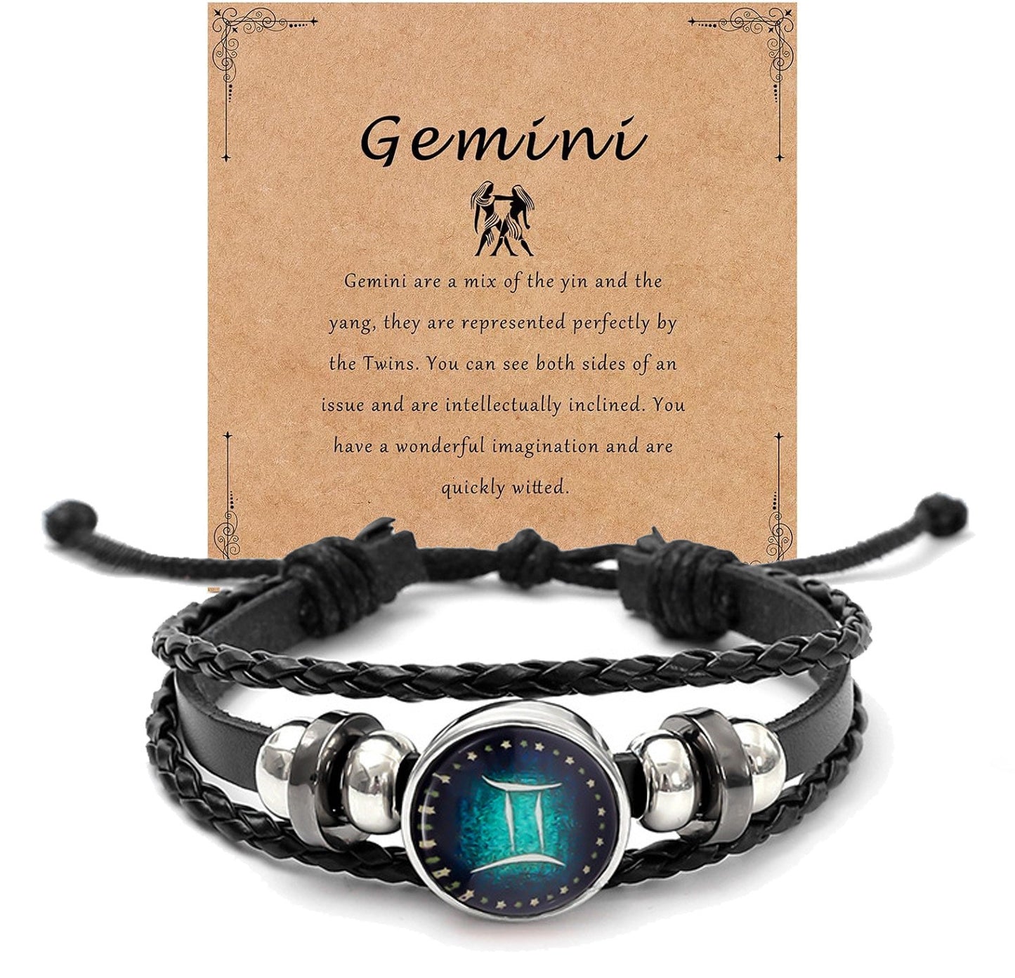 Luminous Zodiac Multi-layer Braided Leather Bracelet