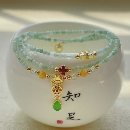 Burmese Jade Bracelet Three Circles Original Bracelet